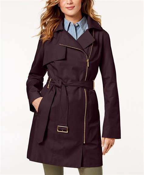 michael kors raincoat|michael kors raincoat with belt.